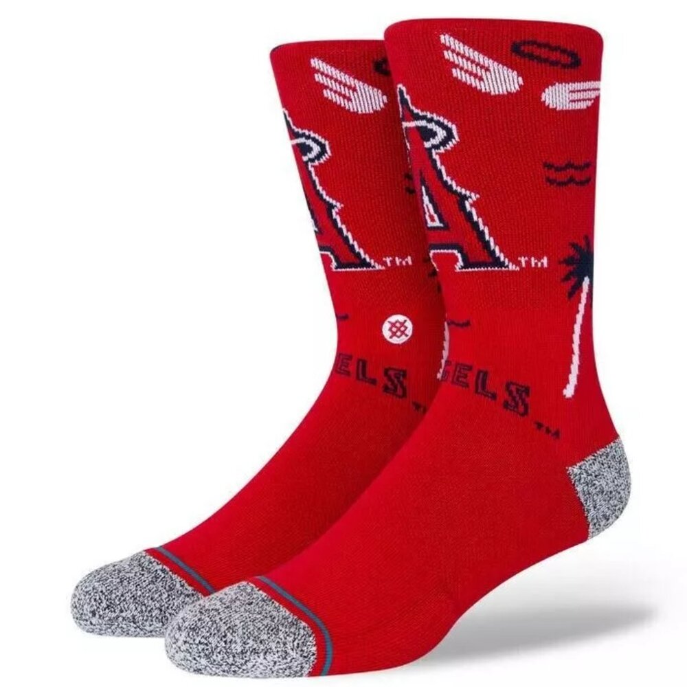Stance MLB Los Angeles Angels Landmark Infiknit Crew Socks Men’s L 9-13 NEW!